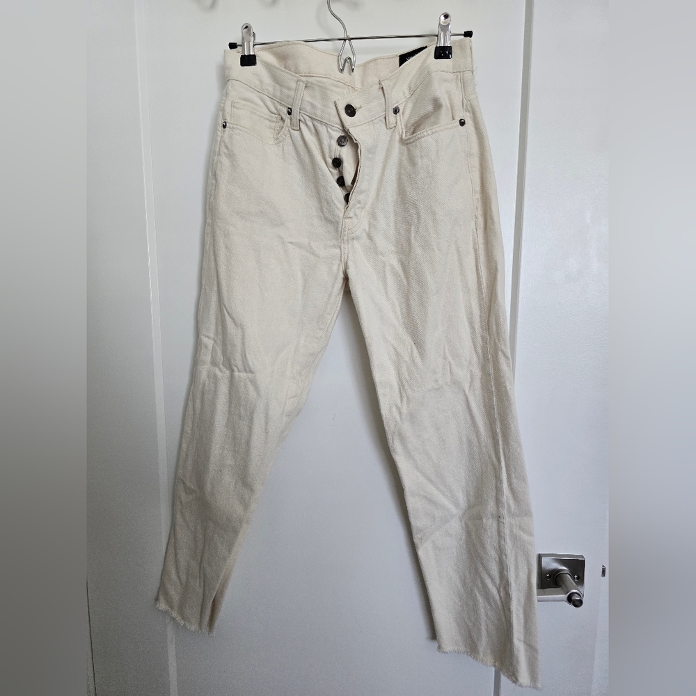 Vince Cream High-Waisted Jeans Size 25